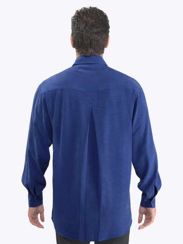Tianello TENCEL™ Men's ""Best Damn Shirt" -Electric Blue