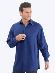 Tianello TENCEL™ Men's ""Best Damn Shirt"-Electric Blue