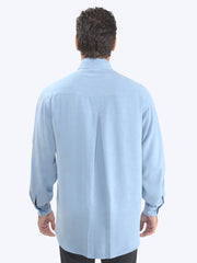 Tianello TENCEL™ Men's ""Best Damn Shirt"-Milky Blue