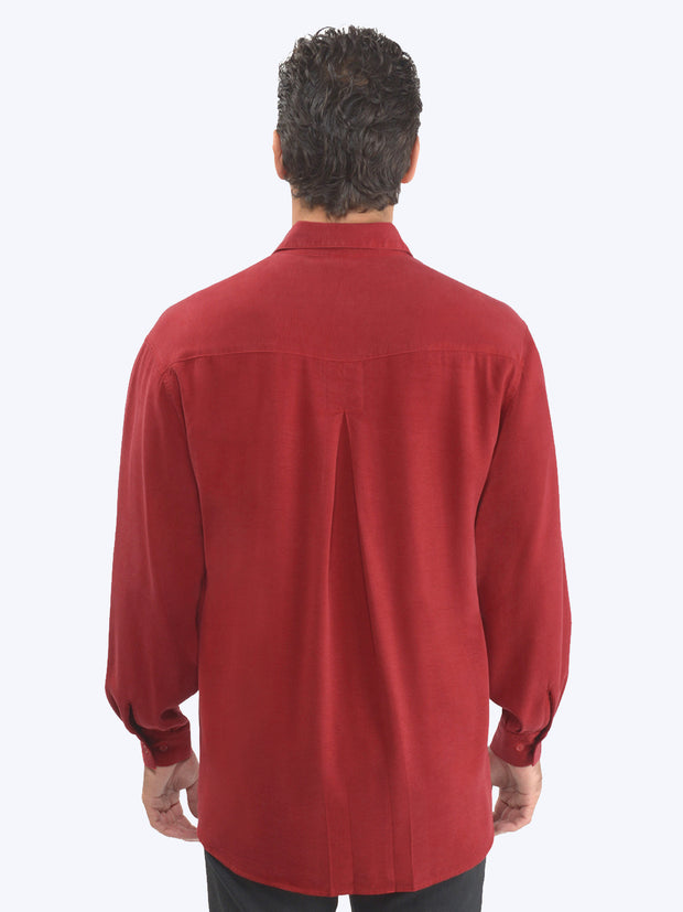 Tianello TENCEL™ Men's ""Best Damn Shirt"-Pomegranate