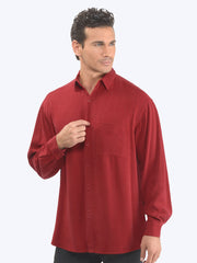 TENCEL™ Men's ""Best Damn Shirt"-Pomegranate