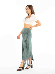 Tianello™ Knit Paloma Skirt-Sage